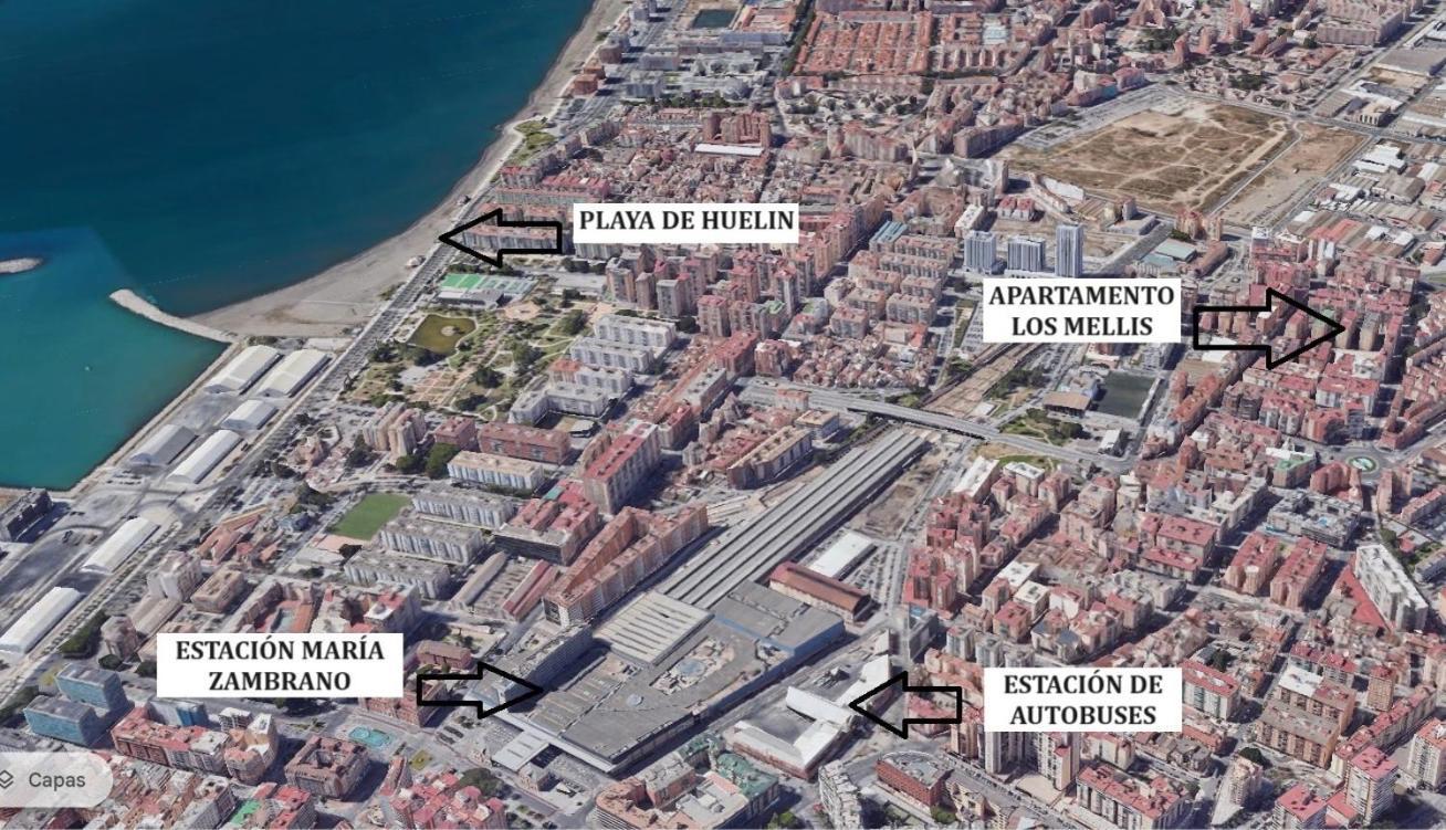 Los Mellis - Maria Zambrano Estacion De Tren & Bus Málaga Buitenkant foto